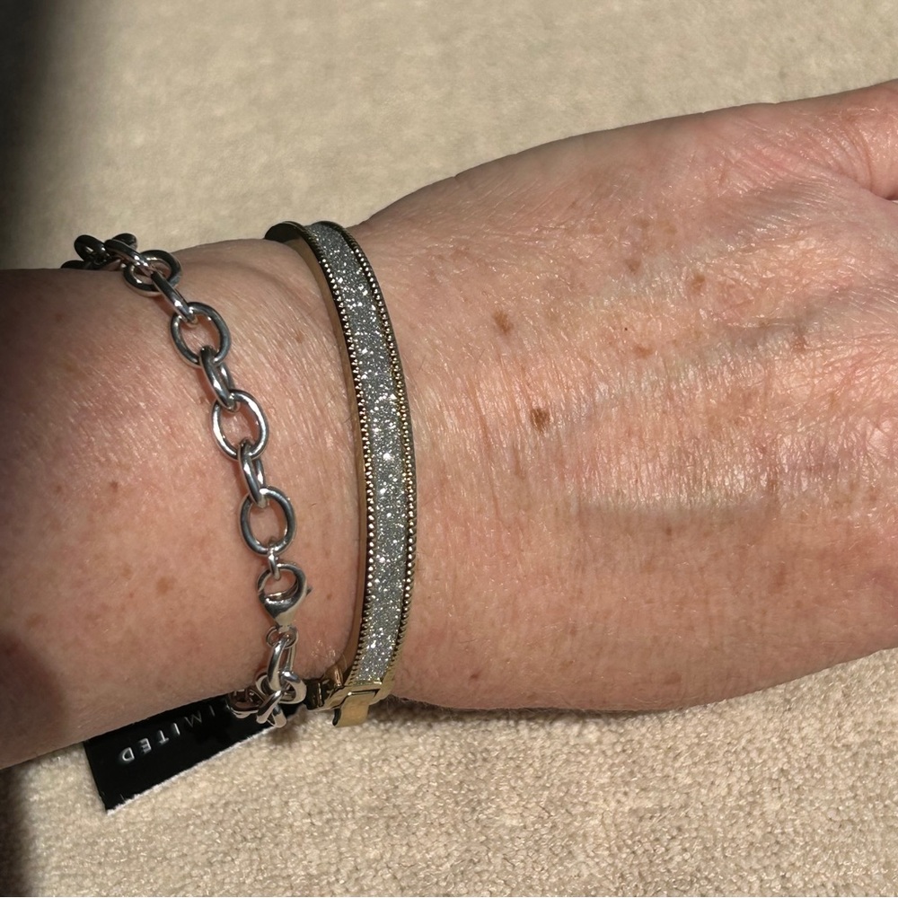 The Limited Gold and Silver Textured Bracelet*